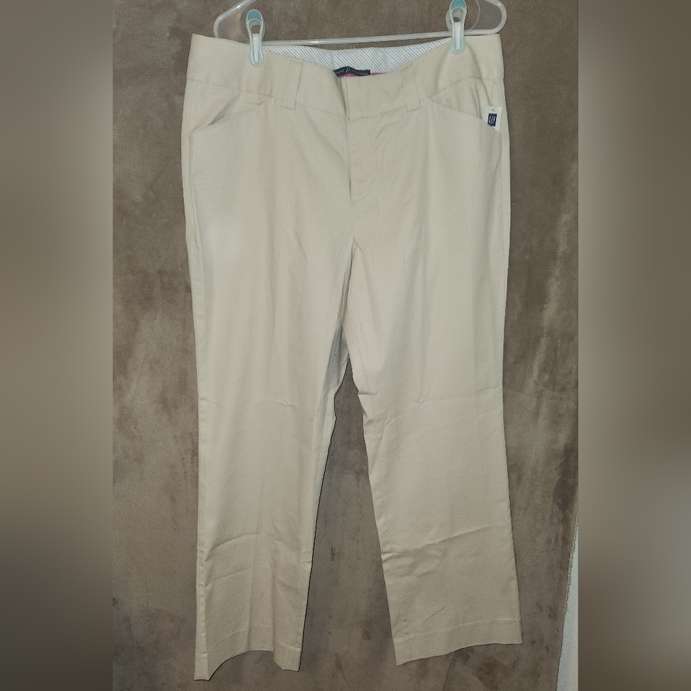 NWT Gap Wide-Leg Khakis Dress Pants w/ Brown Pinstriping, Women's Size 16
